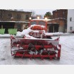 Road snow blower