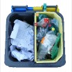 Plastic dustbin 260l DUO - PAP+PLASTIC