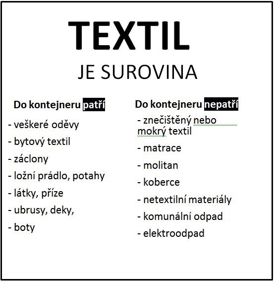 Textil Patří_Nepatří